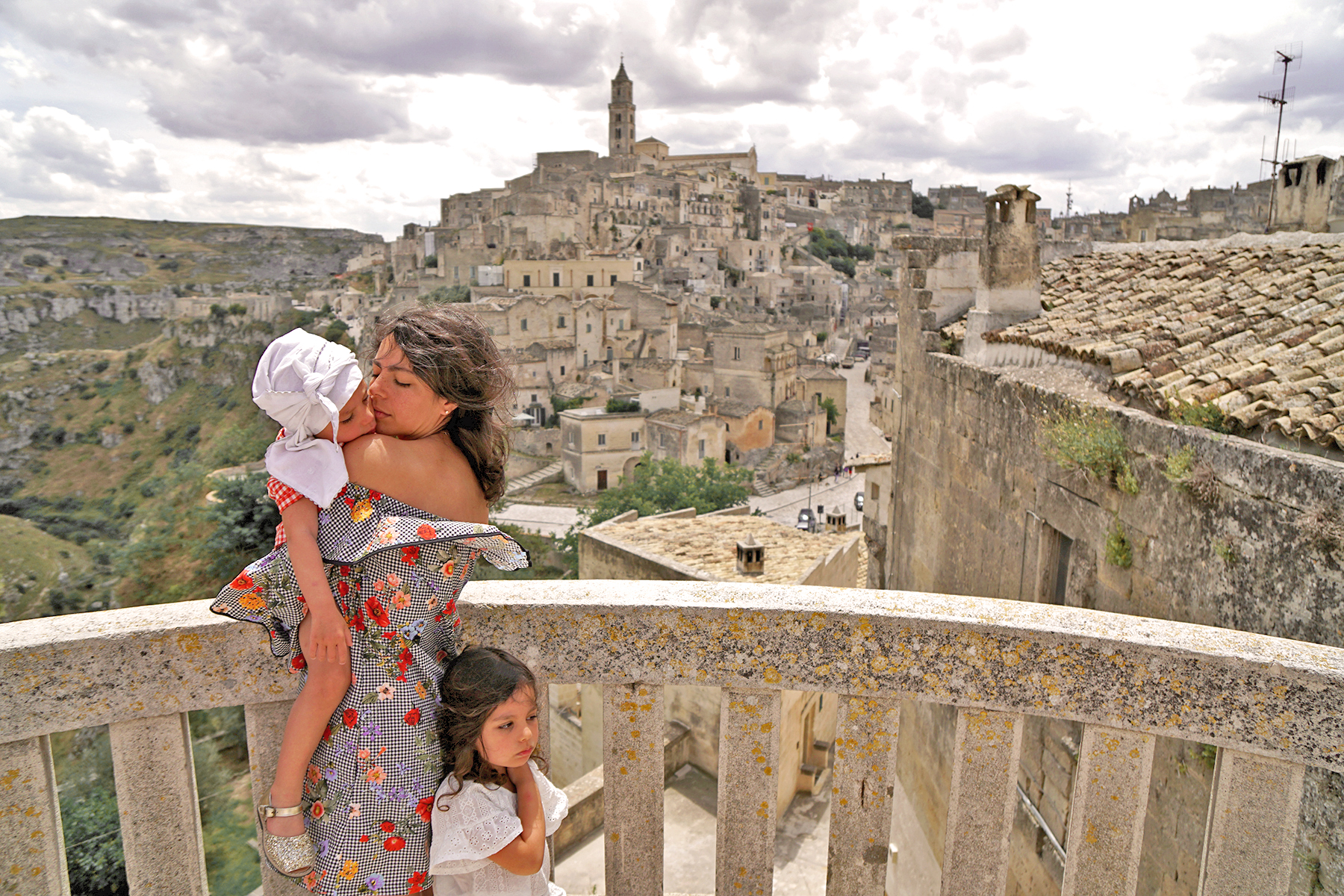 Mère et filles, Les pouilles, Matera, Italie