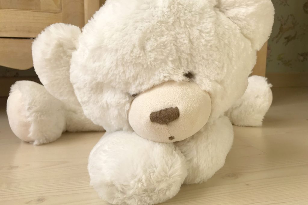 Doudou, ours en peluche Tartine et chocolat