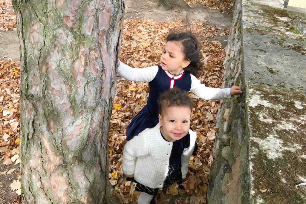 Enfants au parc de Beauregard en automne
