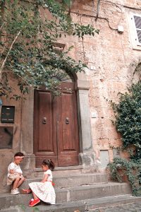 Jeunes enfants, Orvieto Italie