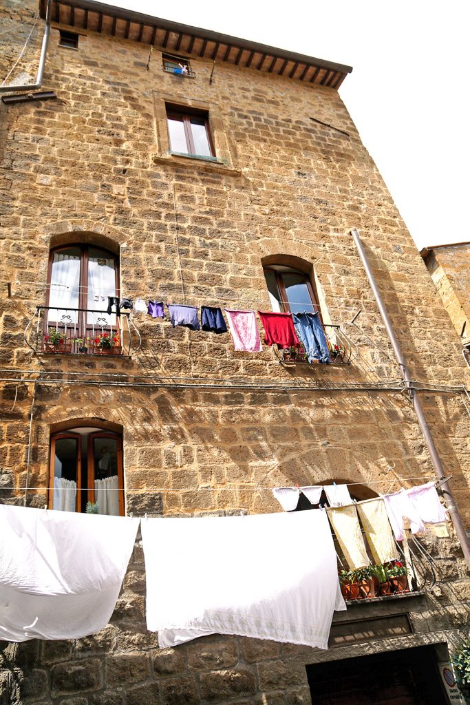 Linge étendu, Orvieto Italie