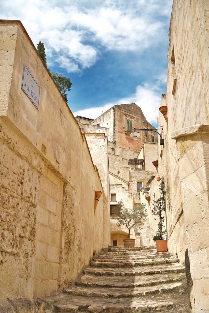 Escalier, Matera, Italie