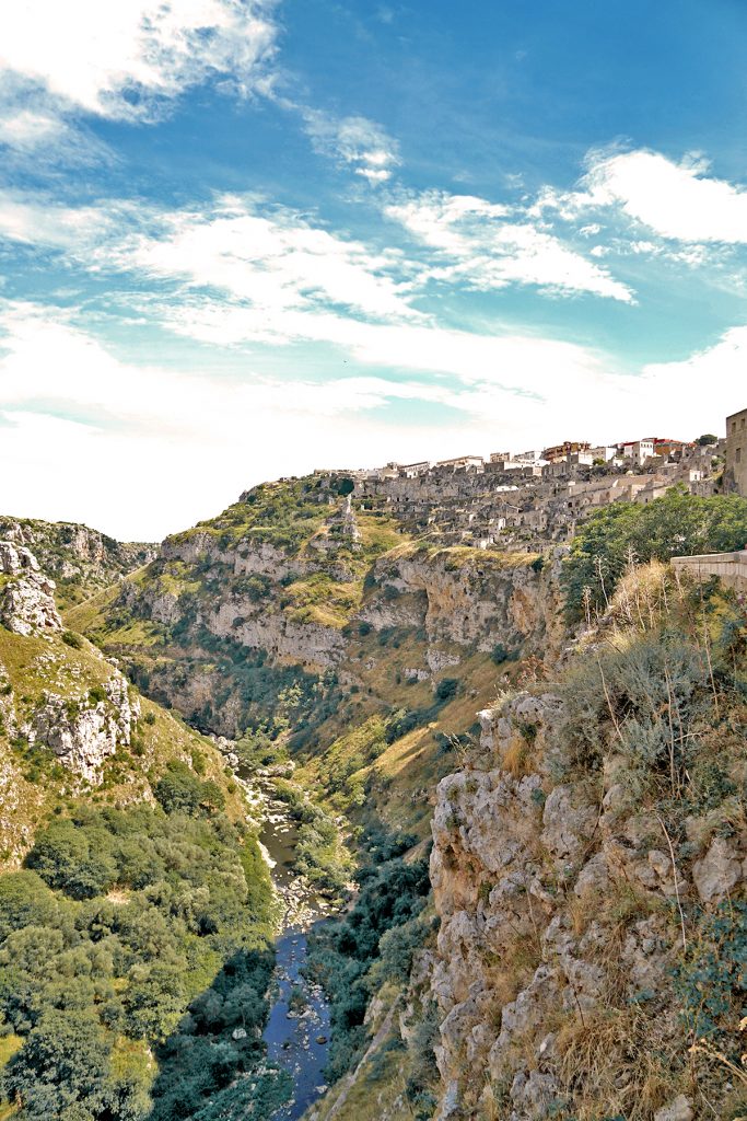 Paysage Matera, Les Pouilles, d'Alberobello à Matera Italie