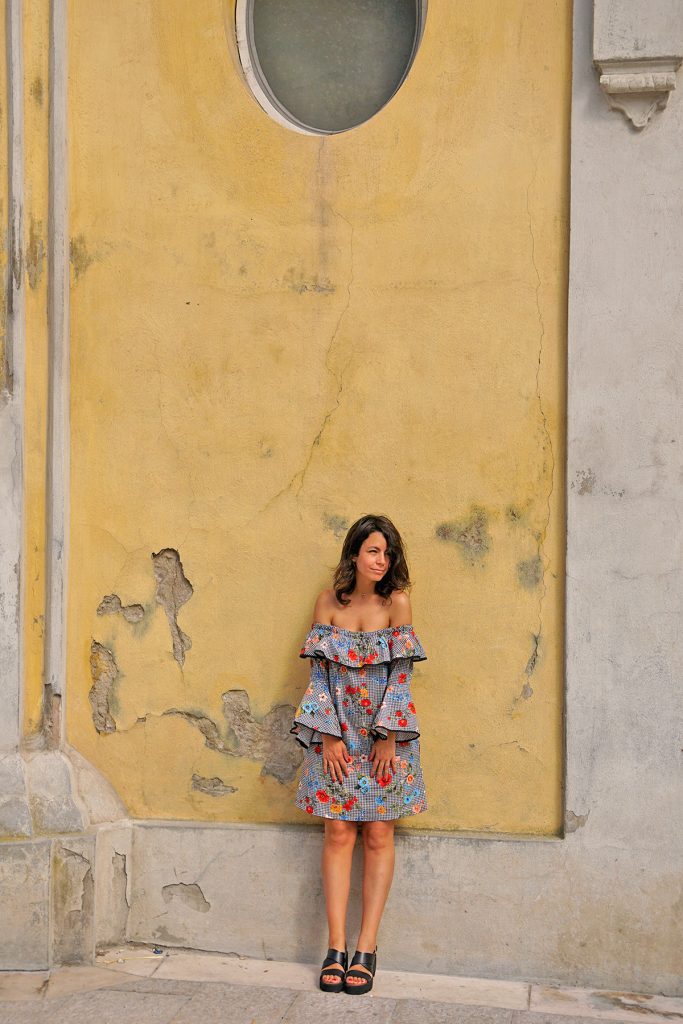 Mur jaune, Matera, Italie