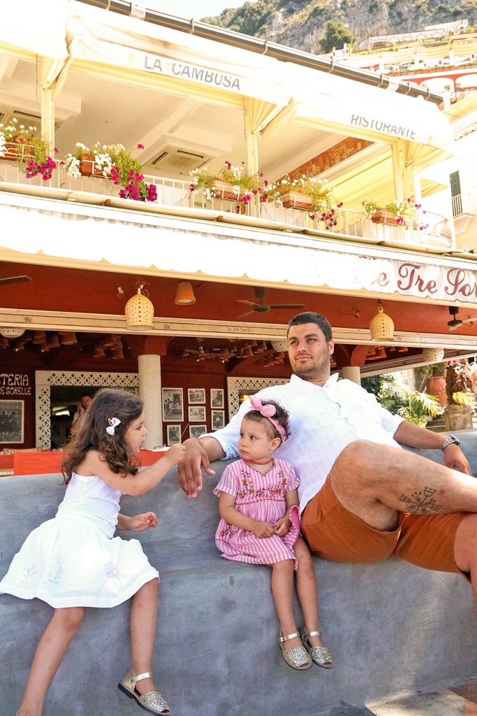 Père et filles, Côte Amalfitaine, Positano