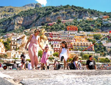 Mère et filles, Côte Amalfitaine, Positano