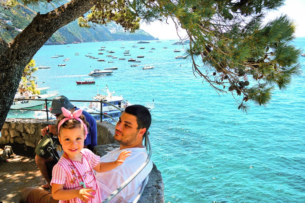 Père et fille, Côte Amalfitaine, Positano