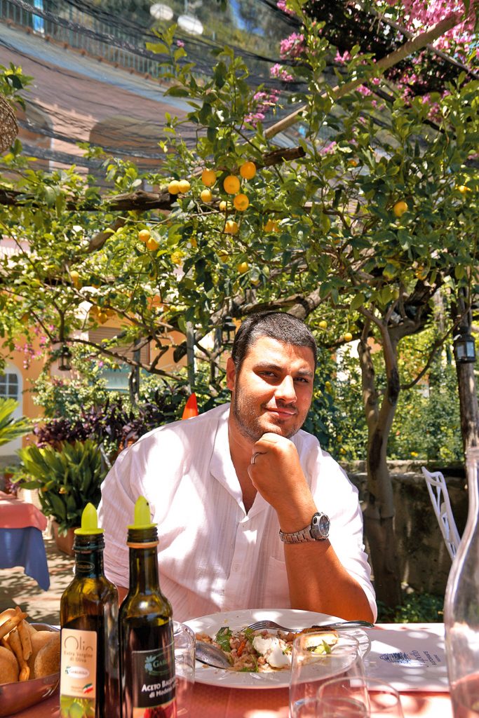 Au restaurant, Côte Amalfitaine, Positano