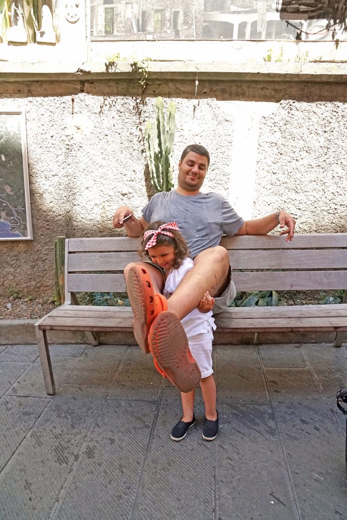 Riomaggiore, père et fille