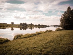Saône-et-Loire, la campagne, étang de Louvarel