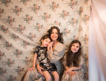 Fêtes de fin d'année 2019, photo de famille, mère et filles